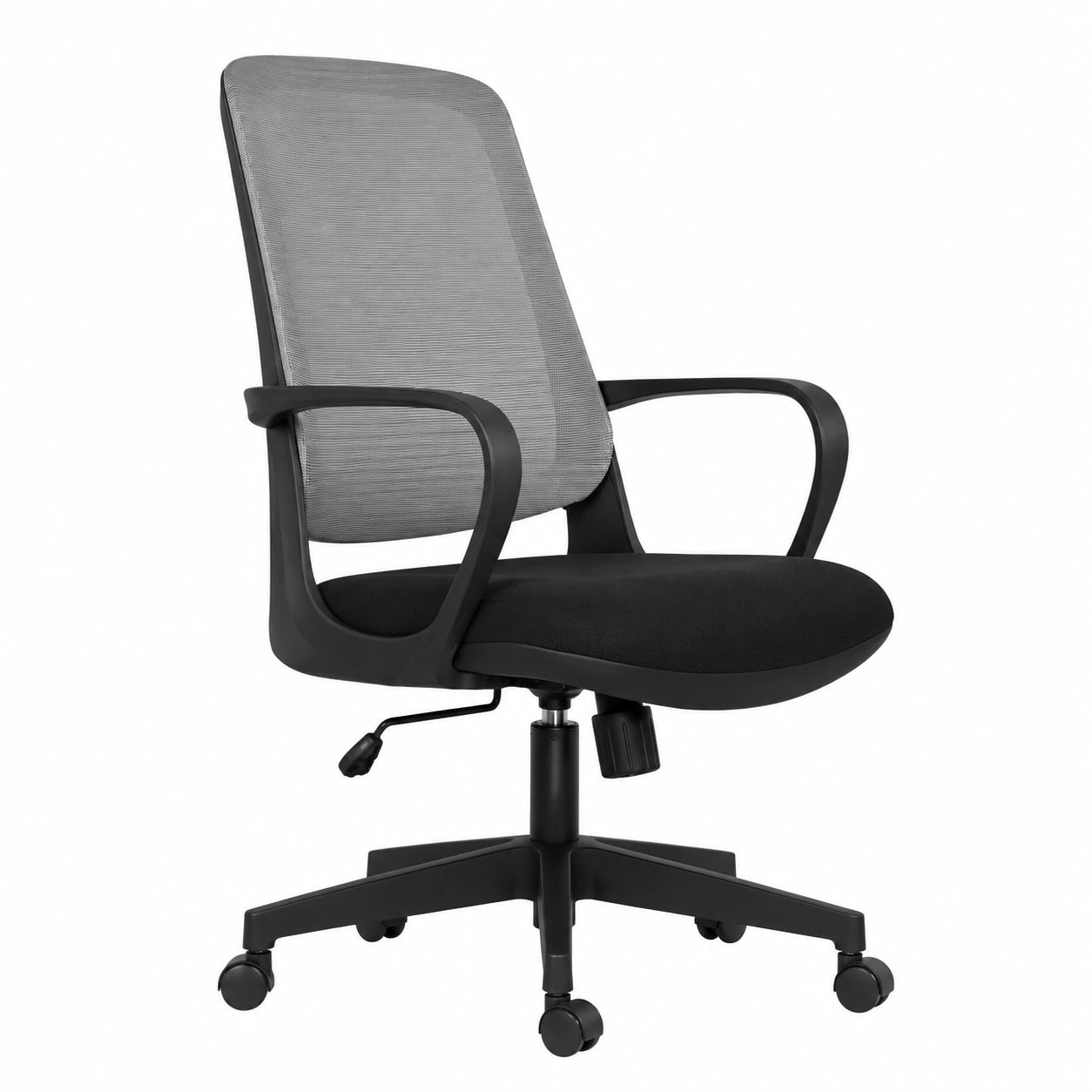 Bureau, pivotant, réglable, coloris noir et gris, pour l’espace de travail