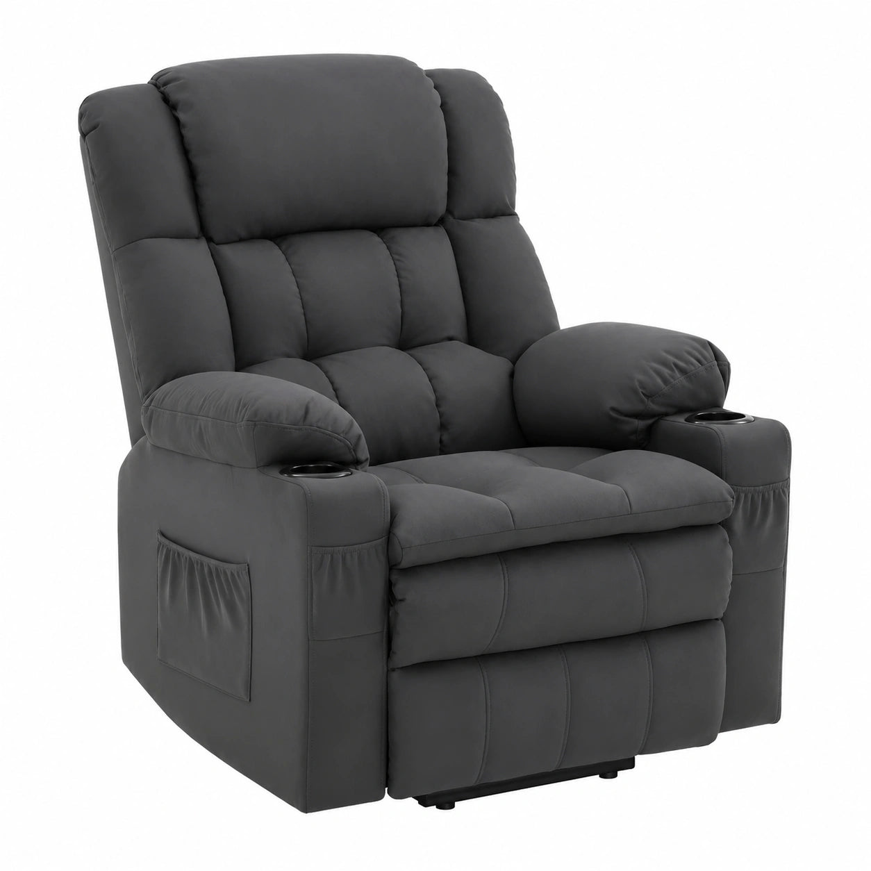 Fauteuil, réglable, coloris gris, pour le salon ou la chambre
