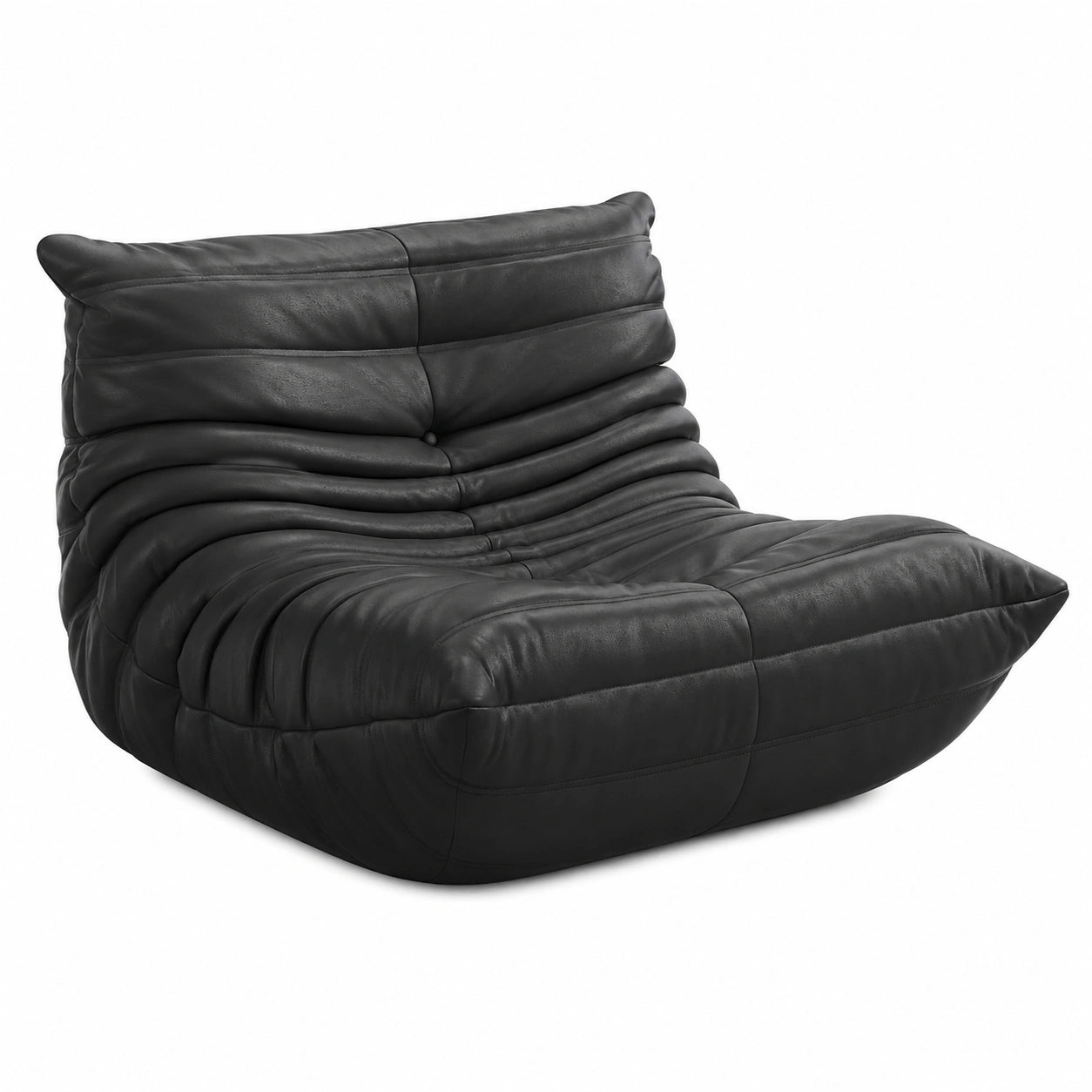 Canapé, en tissu et cuir, pour le salon