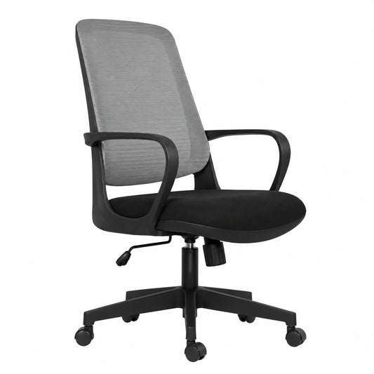 Bureau, pivotant, réglable, coloris noir et gris, pour l’espace de travail