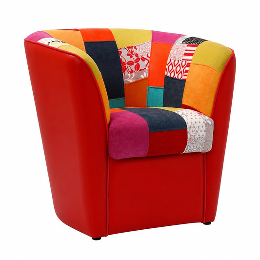 Bureau, en cuir, coloris rouge, pour l’espace de travail