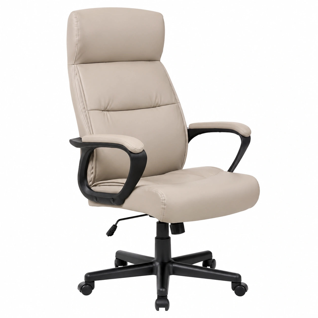 Bureau, en cuir, pivotant, réglable, coloris beige, pour l’espace de travail