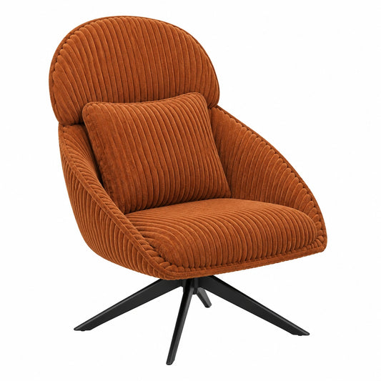 Bureau, pivotant, rembourré, coloris orange, pour l’espace de travail