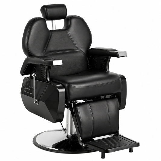 Fauteuil, en similicuir et cuir, pivotant, réglable, pour le salon ou la chambre